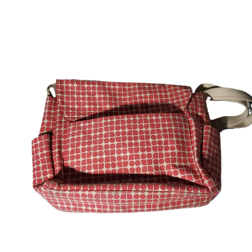 Kate Spade Pink Adjustable Strap Bottom Studs Inner Pockets Diaper Shoulder Bag - Picture 10 of 10